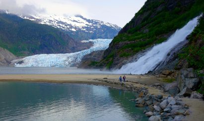 Mendenhall Glacier in Juneau Alaska
