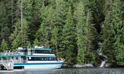 Vessel exploring Misty Fjords National Park